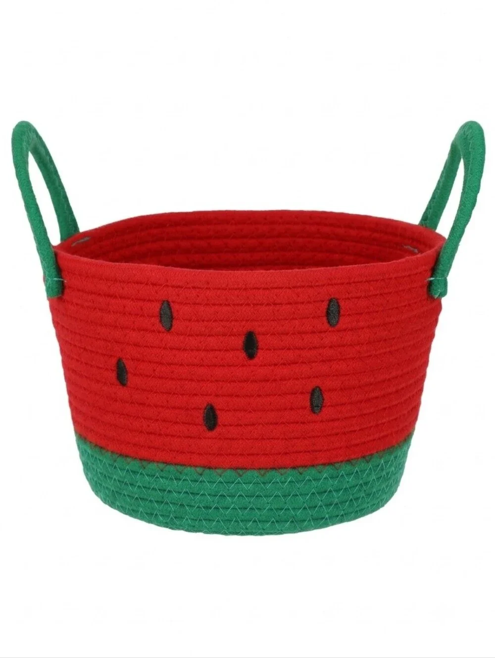 Watermelon Rope Storage Basket - Red & Green